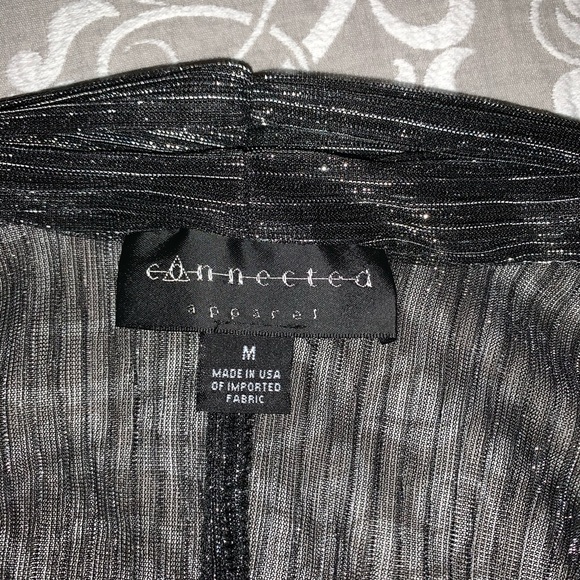 Connected apparel sheer light sparkling blazer - Picture 3 of 7